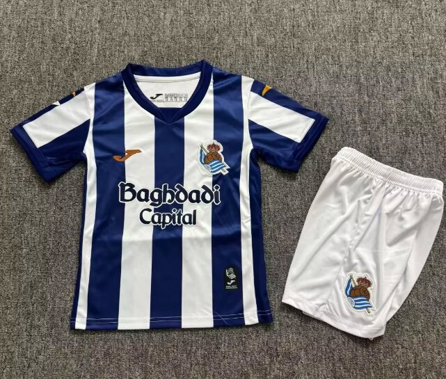 Kids-Real Sociedad 26/27 Home Soccer Jersey